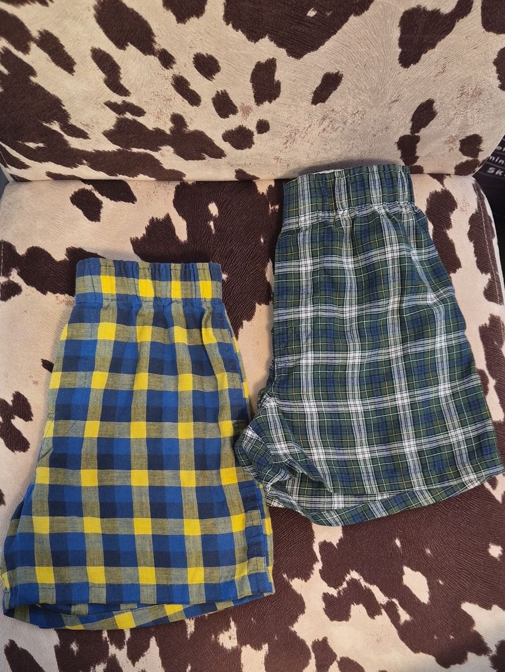 Kids Plaid Boxer Shorts